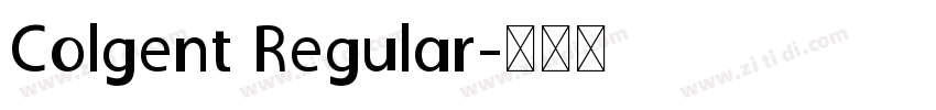 Colgent Regular字体转换